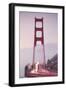 Early Morning Fog Flow Across Golden Gate Vista Point Marin County-Vincent James-Framed Photographic Print