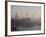 Early Morning Fog Hangs over St. Paul's and the City of London Skyline, London, England, UK-Amanda Hall-Framed Photographic Print