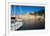 Early Morning, Harbour and Town, Porto Venere, Cinque Terreliguria, Italy, Europe-Peter Groenendijk-Framed Photographic Print