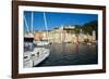 Early Morning, Harbour and Town, Porto Venere, Cinque Terreliguria, Italy, Europe-Peter Groenendijk-Framed Photographic Print