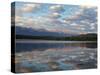 Early Morning Light at Pyramid Lake, Jasper National Park, UNESCO World Heritage Site, British Colu-Martin Child-Stretched Canvas