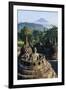 Early Morning Light at the Stupas of the Temple Complex of Borobodur, Java, Indonesia-Michael Runkel-Framed Photographic Print