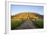 Early Morning Light at the Temple Complex of Borobodur, Java, Indonesia, Southeast Asia, Asia-Michael Runkel-Framed Photographic Print