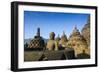 Early Morning Light at the Temple Complex of Borobodur, Java, Indonesia, Southeast Asia, Asia-Michael Runkel-Framed Photographic Print