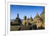 Early Morning Light at the Temple Complex of Borobodur, Java, Indonesia, Southeast Asia, Asia-Michael Runkel-Framed Photographic Print