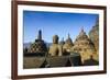 Early Morning Light at the Temple Complex of Borobodur, Java, Indonesia, Southeast Asia, Asia-Michael Runkel-Framed Photographic Print