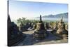 Early Morning Light at the Temple Complex of Borobodur, Java, Indonesia, Southeast Asia, Asia-Michael Runkel-Stretched Canvas