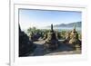 Early Morning Light at the Temple Complex of Borobodur, Java, Indonesia, Southeast Asia, Asia-Michael Runkel-Framed Photographic Print