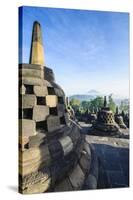 Early Morning Light at the Temple Complex of Borobodur, Java, Indonesia, Southeast Asia, Asia-Michael Runkel-Stretched Canvas