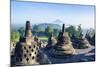 Early Morning Light at the Temple Complex of Borobodur, Java, Indonesia, Southeast Asia, Asia-Michael Runkel-Mounted Photographic Print