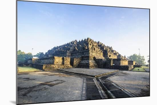 Early Morning Light at the Temple Complex of Borobodur, Java, Indonesia, Southeast Asia, Asia-Michael Runkel-Mounted Photographic Print