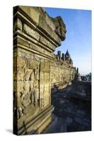 Early Morning Light at the Temple Complex of Borobodur, Java, Indonesia, Southeast Asia, Asia-Michael Runkel-Stretched Canvas