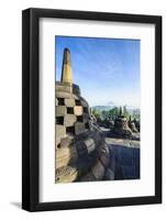 Early Morning Light at the Temple Complex of Borobodur, Java, Indonesia, Southeast Asia, Asia-Michael Runkel-Framed Photographic Print