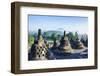 Early Morning Light at the Temple Complex of Borobodur, Java, Indonesia, Southeast Asia, Asia-Michael Runkel-Framed Photographic Print