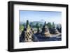 Early Morning Light at the Temple Complex of Borobodur, Java, Indonesia, Southeast Asia, Asia-Michael Runkel-Framed Photographic Print