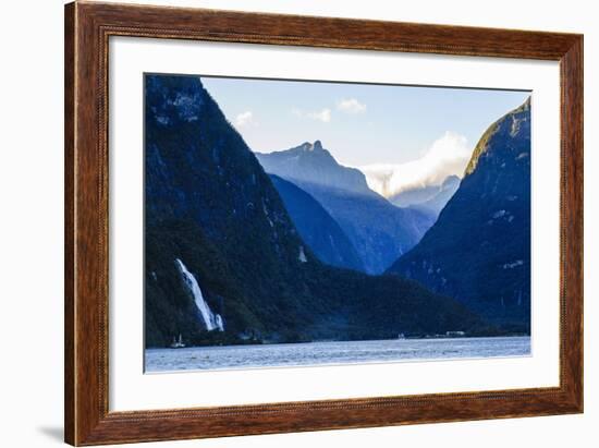 Early Morning Light in Milford Sound-Michael-Framed Photographic Print