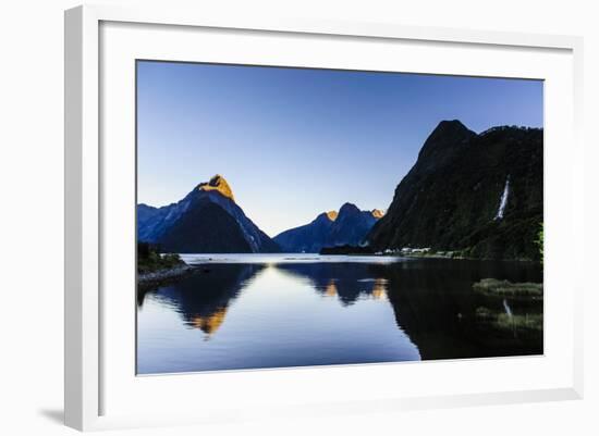 Early Morning Light in Milford Sound-Michael-Framed Photographic Print