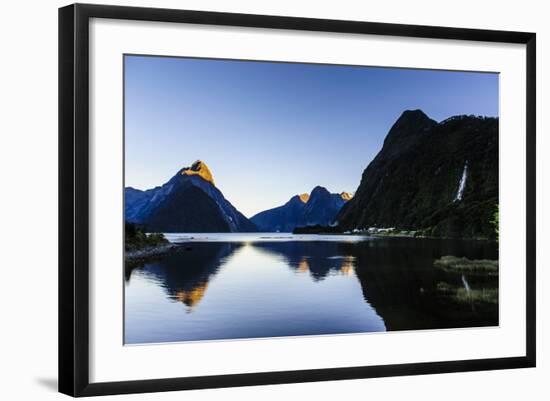 Early Morning Light in Milford Sound-Michael-Framed Photographic Print