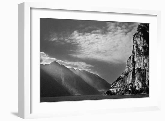 Early Morning Light on Lke Garda-Adrian Campfield-Framed Photographic Print