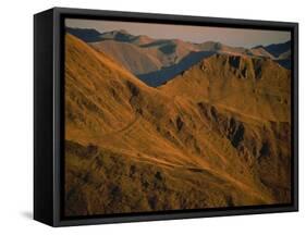 Early Morning Light on Mountains on the French Side of the Pyrenees, France, Europe-Fred Friberg-Framed Stretched Canvas