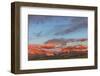 Early morning light on Old Man of the Hills and Walling Reef on the Rocky Mountain Front, Montana-Chuck Haney-Framed Photographic Print