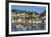 Early Morning Light on Small Boats at Anchor in the Harbour at Fowey, Cornwall, England-Michael Nolan-Framed Photographic Print