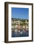 Early Morning Light on Small Boats at Anchor in the Harbour at Fowey, Cornwall, England-Michael Nolan-Framed Photographic Print