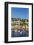 Early Morning Light on Small Boats at Anchor in the Harbour at Fowey, Cornwall, England-Michael Nolan-Framed Photographic Print