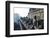 Early Morning Light Shining on Buddhas Sitting in the Temple Complex of Borobodur, Java, Indonesia-Michael Runkel-Framed Photographic Print