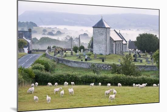 Early Morning Mist in the Valleys Surrounds St. David's Church-Graham Lawrence-Mounted Photographic Print