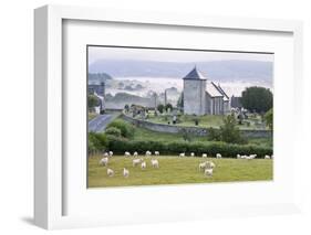 Early Morning Mist in the Valleys Surrounds St. David's Church-Graham Lawrence-Framed Photographic Print