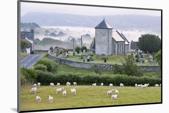 Early Morning Mist in the Valleys Surrounds St. David's Church-Graham Lawrence-Mounted Photographic Print