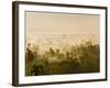 Early Morning Mist on the Kedu Plain at Sunrise from the Borobudur Temple, Java, Indonesia-Matthew Williams-Ellis-Framed Photographic Print