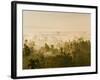 Early Morning Mist on the Kedu Plain at Sunrise from the Borobudur Temple, Java, Indonesia-Matthew Williams-Ellis-Framed Photographic Print