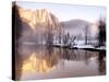 Early Morning Misty Colors in the Valley, Yosemite, California, USA-Tom Norring-Stretched Canvas