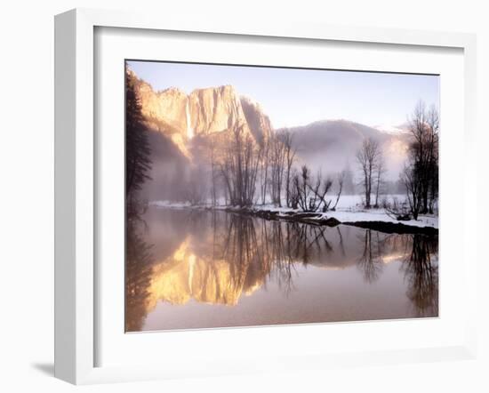 Early Morning Misty Colors in the Valley, Yosemite, California, USA-Tom Norring-Framed Premium Photographic Print
