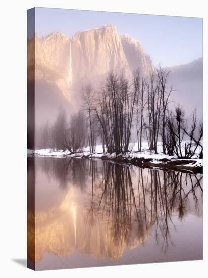 Early Morning Misty Colors in the Valley, Yosemite, California, USA-Tom Norring-Stretched Canvas