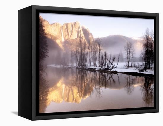 Early Morning Misty Colors in the Valley, Yosemite, California, USA-Tom Norring-Framed Stretched Canvas
