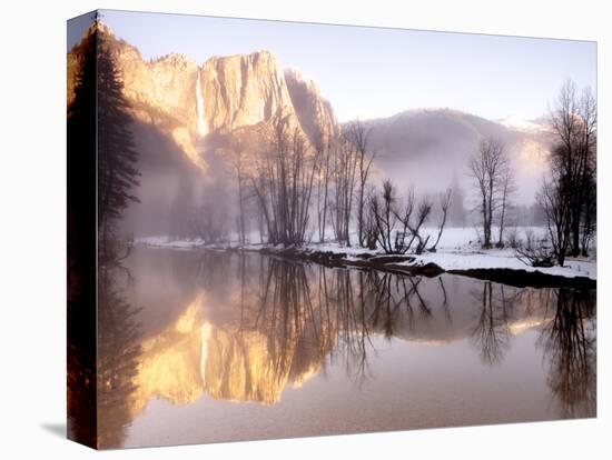 Early Morning Misty Colors in the Valley, Yosemite, California, USA-Tom Norring-Stretched Canvas