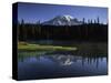 Early Morning Mt Rainier, Mt Rainier National Park, Washington-Jerry Ginsberg-Stretched Canvas