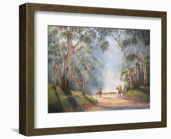 Early Morning Muster-John Bradley-Framed Giclee Print