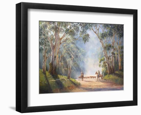 Early Morning Muster-John Bradley-Framed Giclee Print