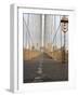 Early Morning on Brooklyn Bridge-Amanda Hall-Framed Photographic Print