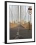 Early Morning on Brooklyn Bridge-Amanda Hall-Framed Photographic Print