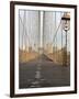 Early Morning on Brooklyn Bridge-Amanda Hall-Framed Photographic Print