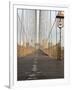 Early Morning on Brooklyn Bridge-Amanda Hall-Framed Photographic Print