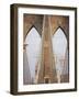 Early Morning on Brooklyn Bridge-Amanda Hall-Framed Photographic Print