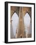 Early Morning on Brooklyn Bridge-Amanda Hall-Framed Photographic Print