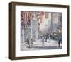 Early Morning on the Avenue in May 1917-Childe Hassam-Framed Art Print