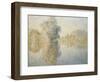 Early Morning on the Seine at Giverny, 1893-Claude Monet-Framed Giclee Print